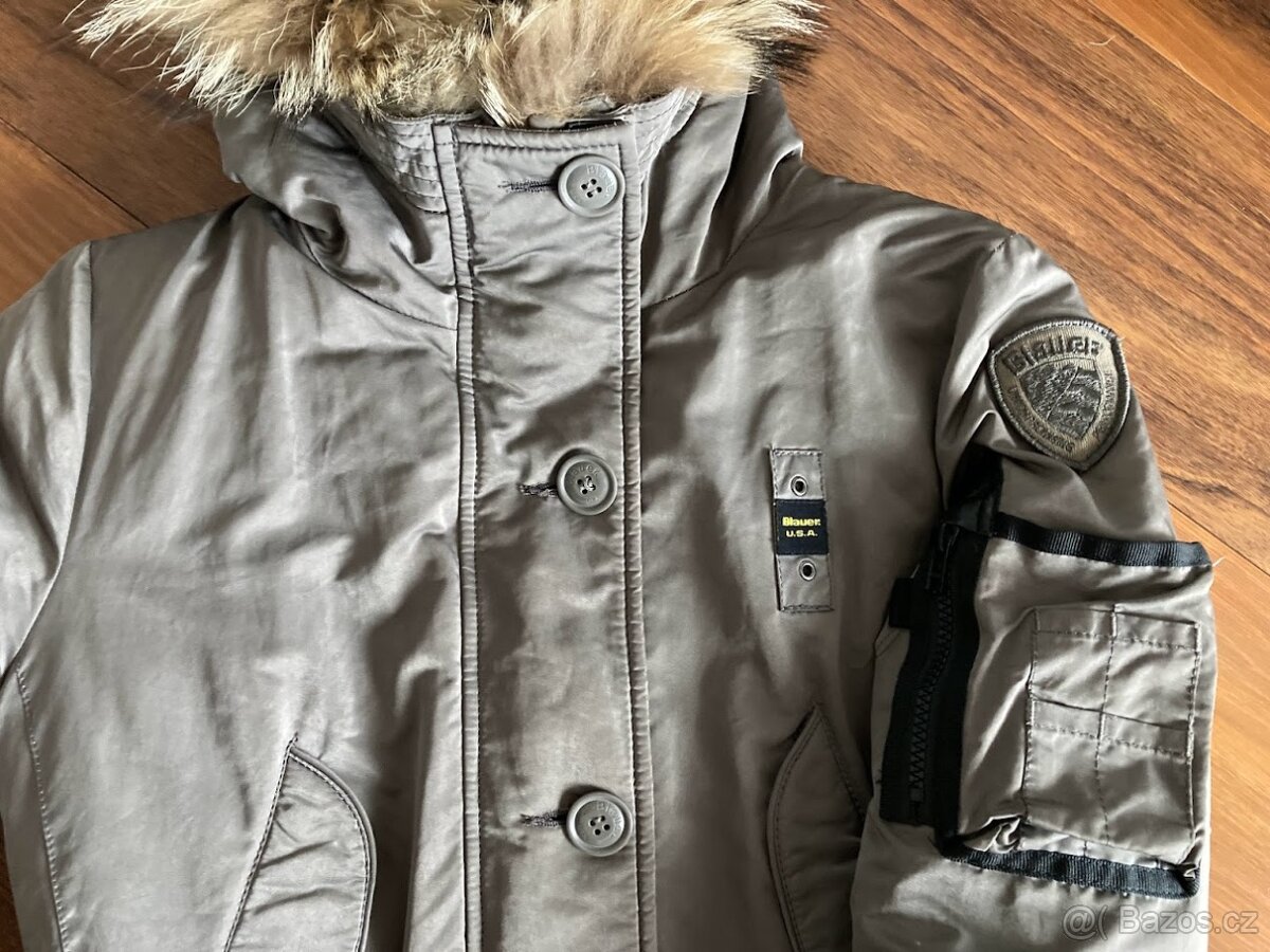 PÉŘOVÝ KABÁT ČI PARKA BLAUER - vel. S - 2