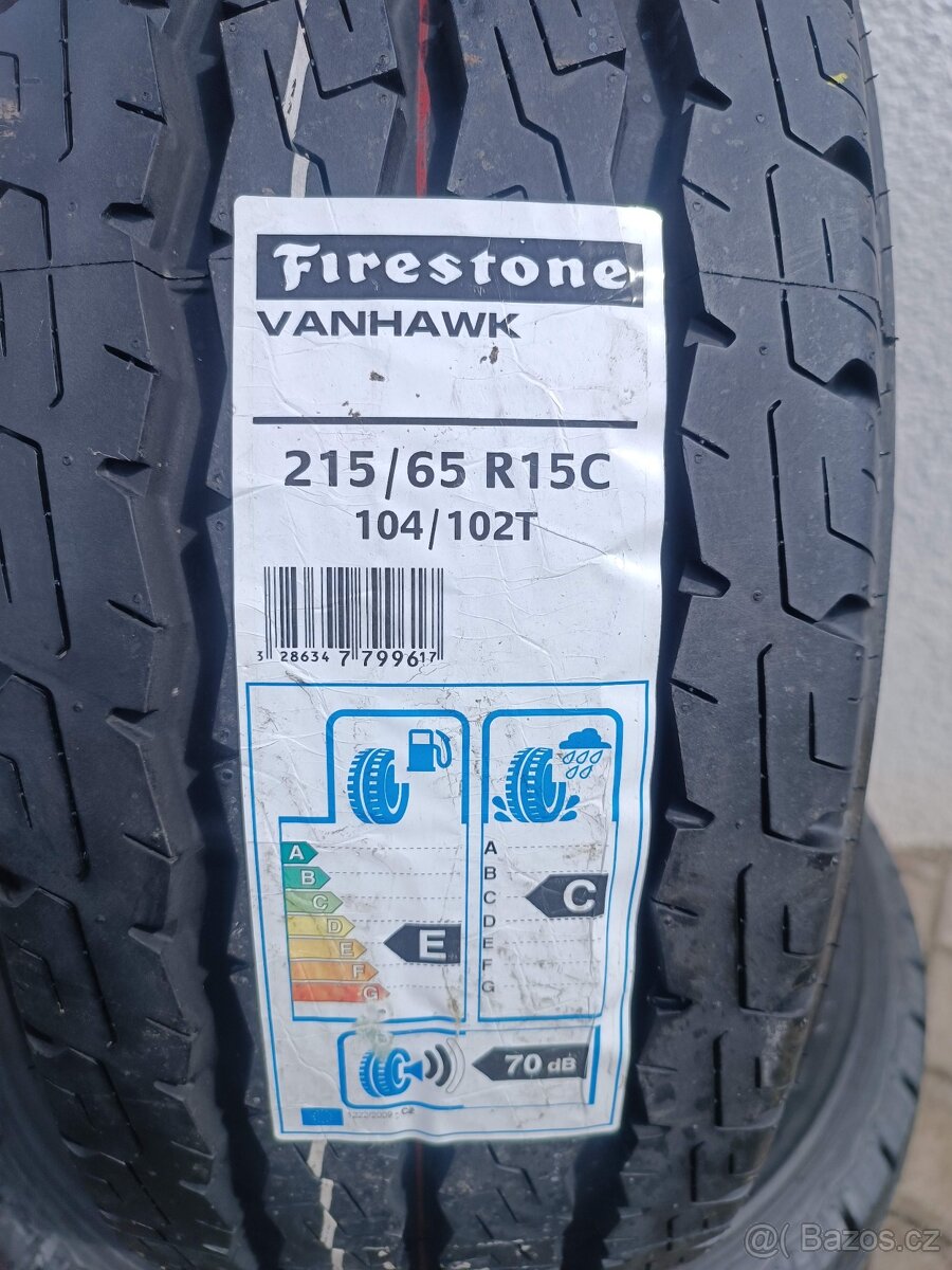 172. Letní dodávkové "C" pneu Firestone 215/65 R15C - 2