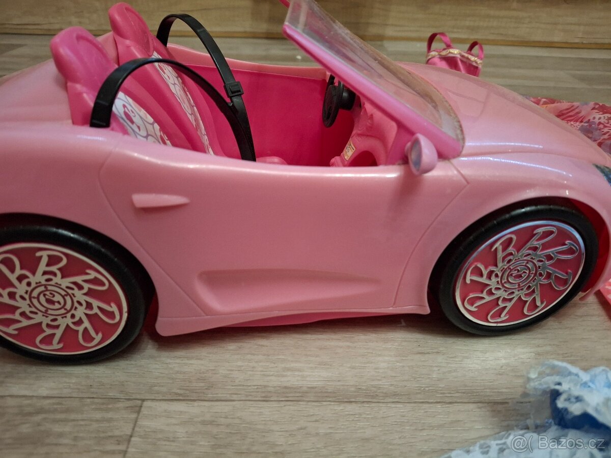 Barbie auto, těhotná Barbie, 12 x oblečení, šaty - 2