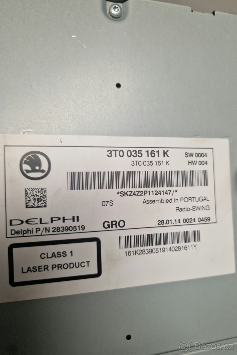 Originální autorádio Swing do škody superb - 2