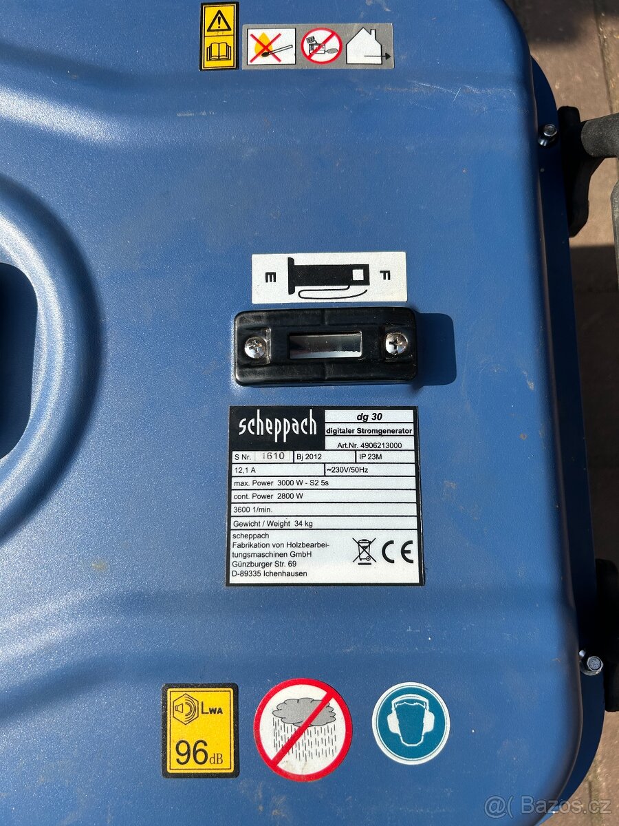 Elektrocentrála benzinová Scheppach DG30 - 2