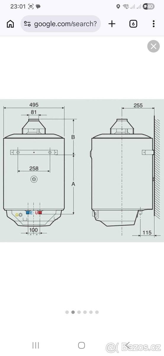 Plynový ohřívač vody - 2