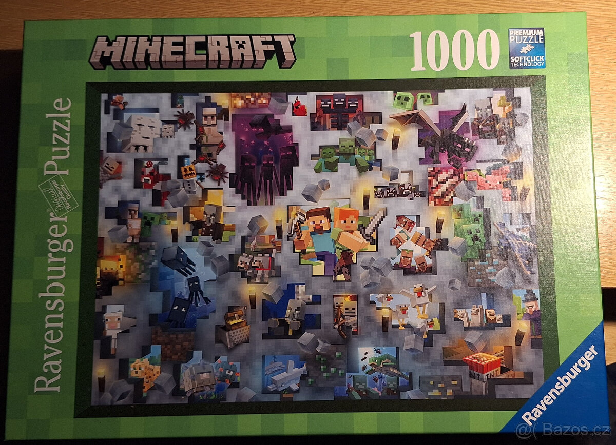 Puzzle Ravensburger 1000 dílků (Minecraft) - 2