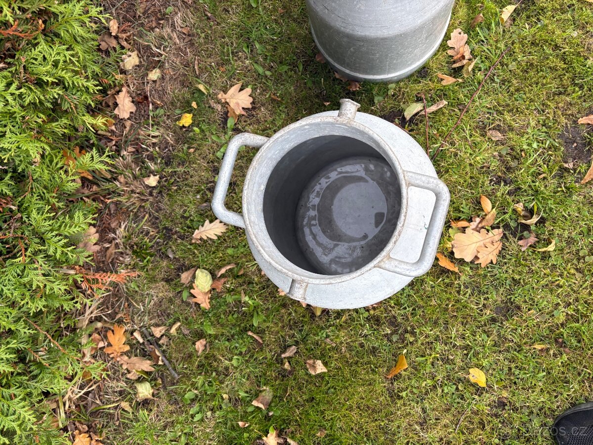 Hliníkové konve na mléko - 2