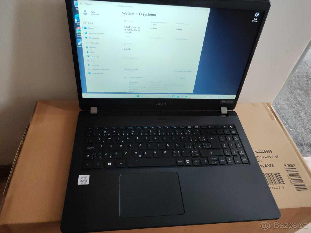 notebook Acer, I5 10ThGen, 16gb ram, 256gb ssd - 2
