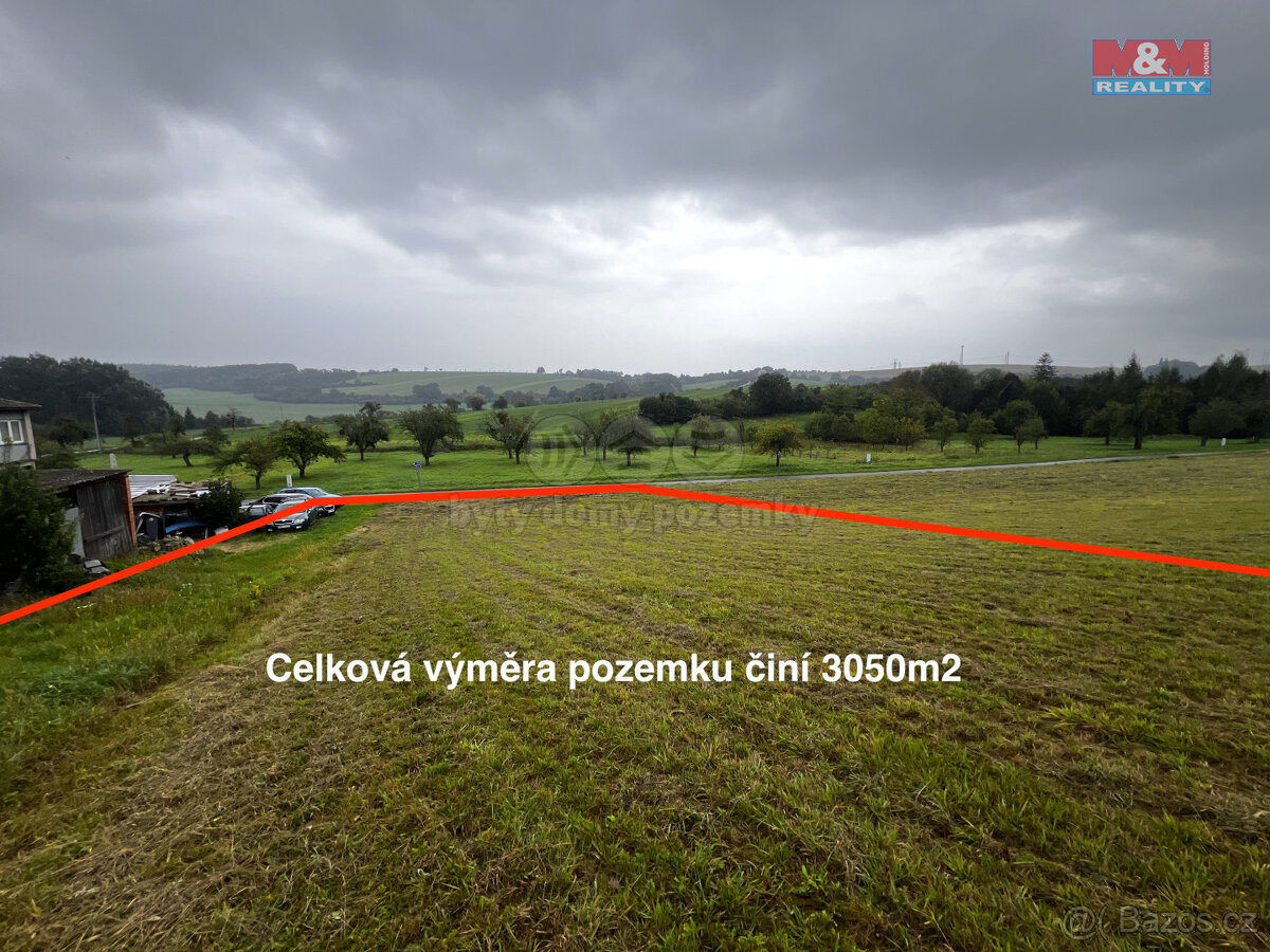 Prodej pozemku k bydlení, 3050 m², Soběsuky - 2