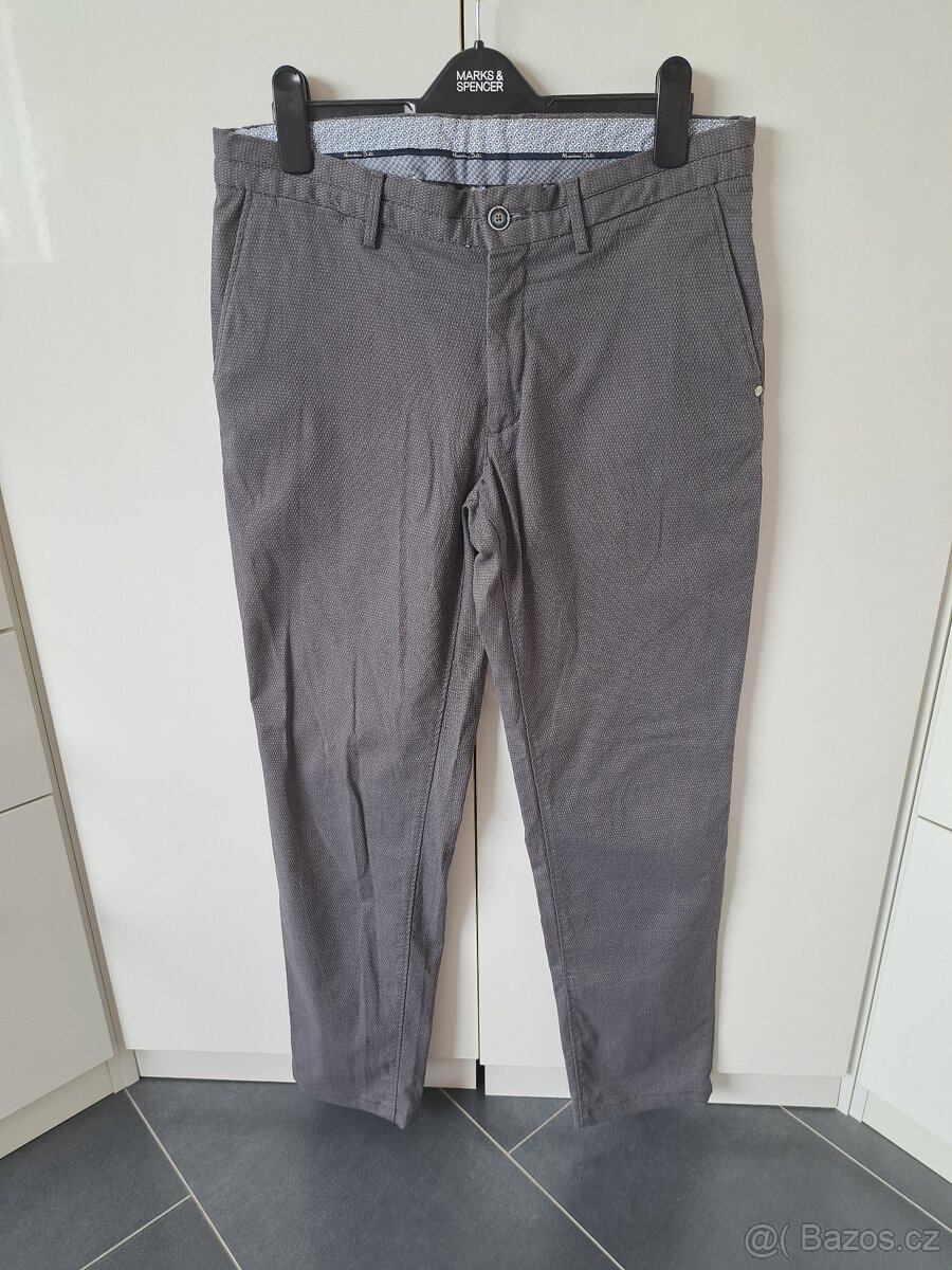 Pánské elegantní kalhoty Massimo Dutti vel. 42 slim fit - 2