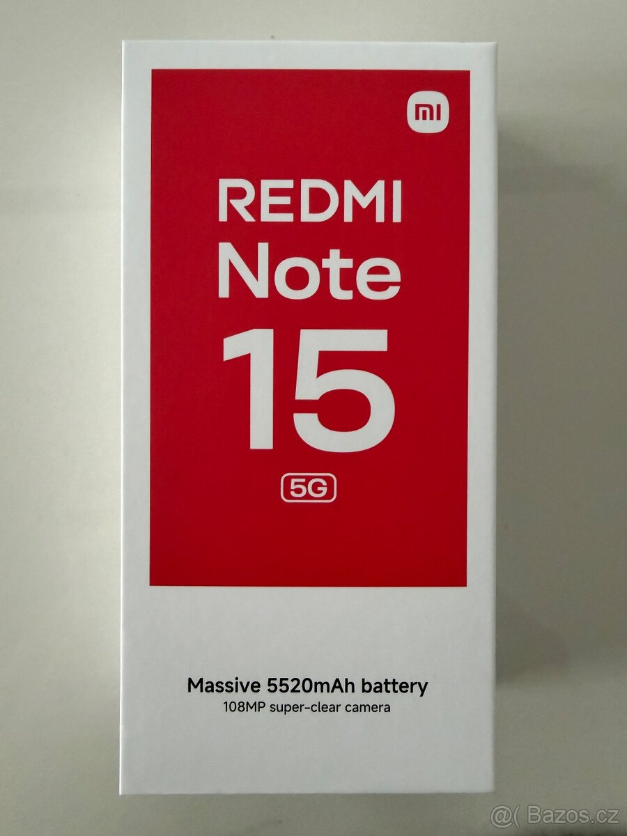 Xiaomi Redmi Note 15 5G 256GB - Černý - NOVÝ - 2