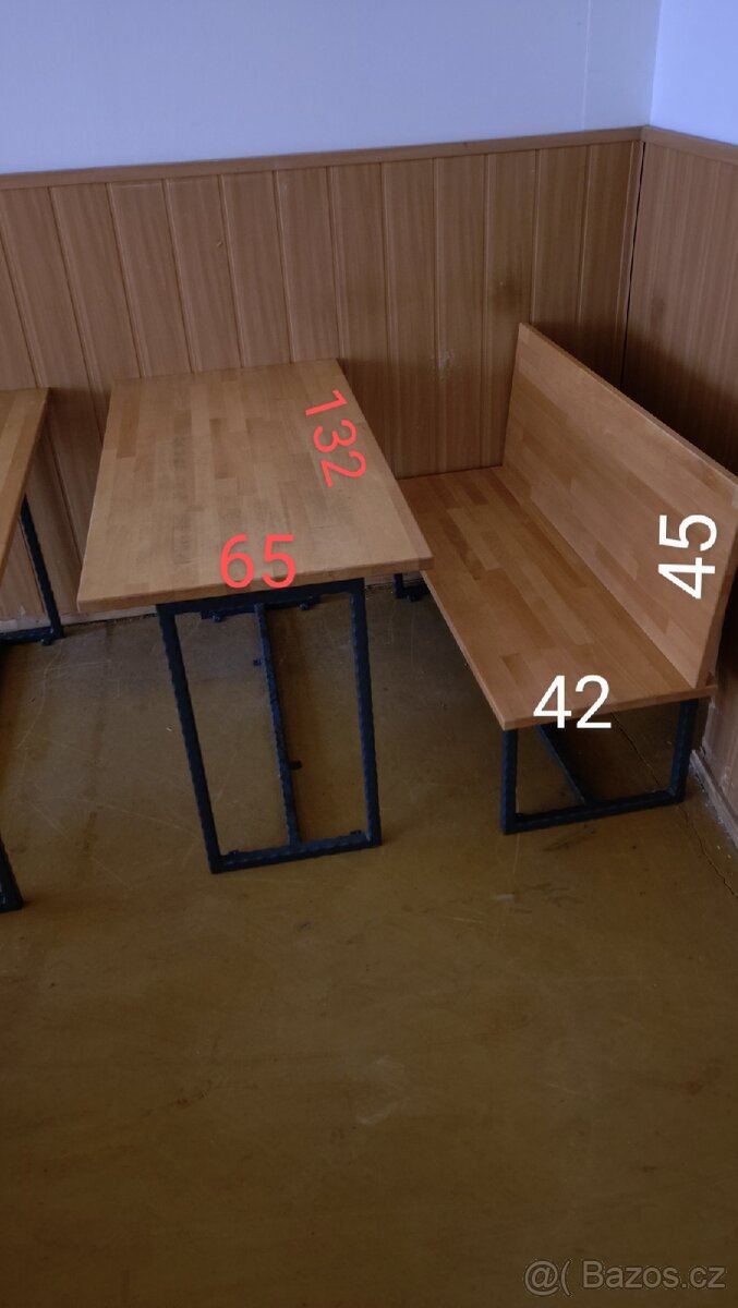 Venkovní lavice/posezení, stůl - 2