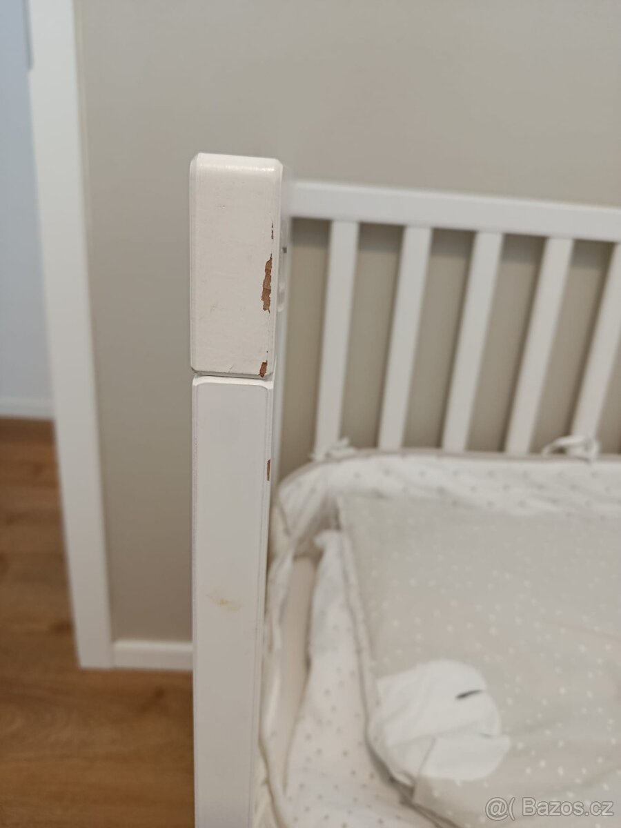 SUNDVIK Dětská postýlka, bílá, 60x120 cm - 2