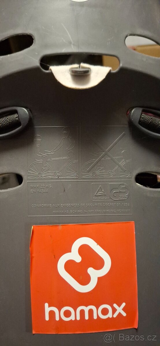 Dětská polohovatelná cyklosedačka Hamax Siesta - 2