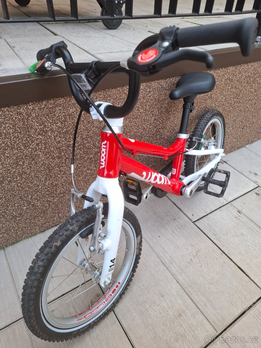 Dětské kolo 14" Woom 2 GO - red - 2