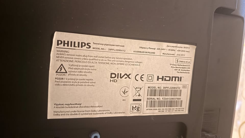 99 cm (39") Full HD TV Philips - 2