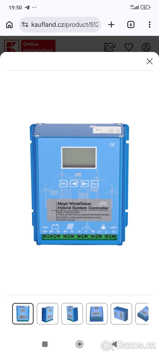 Vertikální větrná turbína a vítr+solár hybrid měnič - 2
