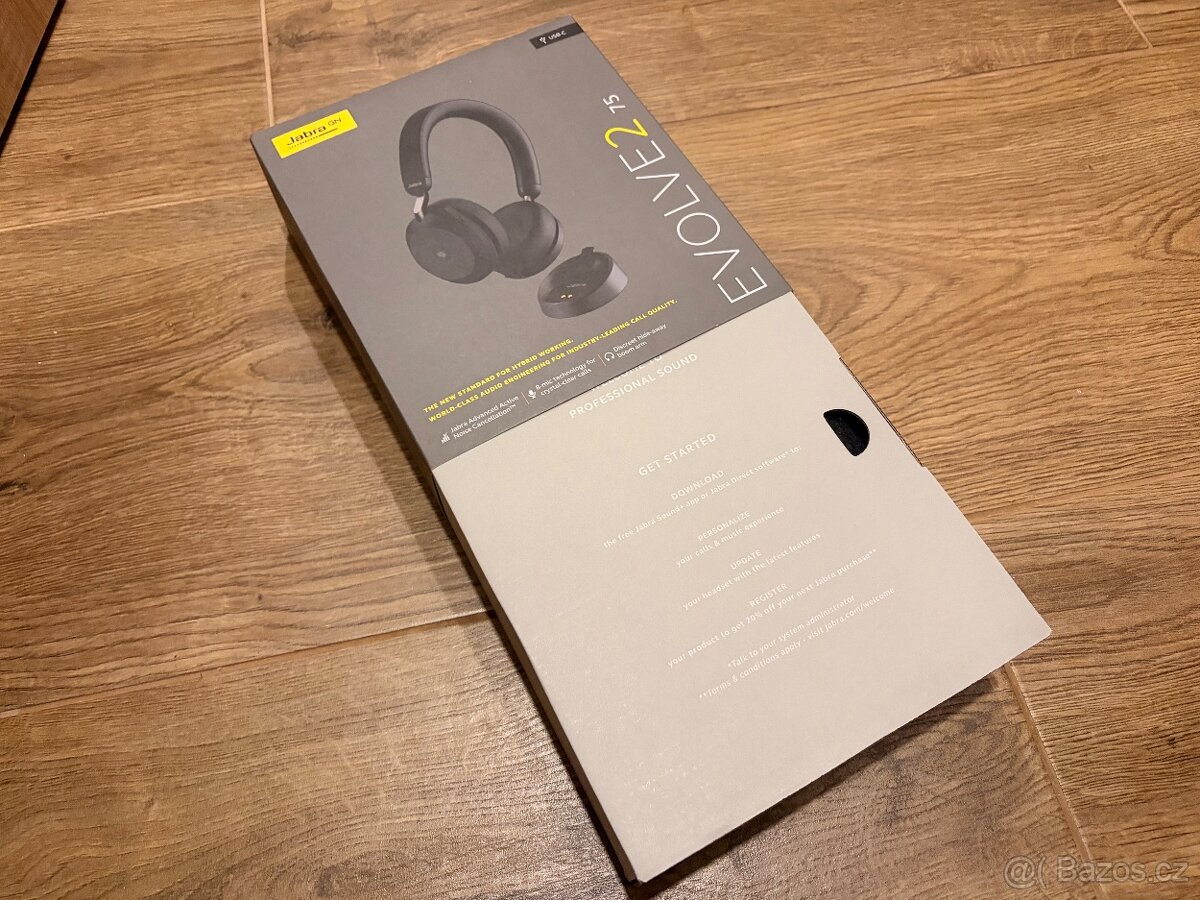Bluetooth Sluchátka Jabra Evolve2 75 usb c ANC nová - 2