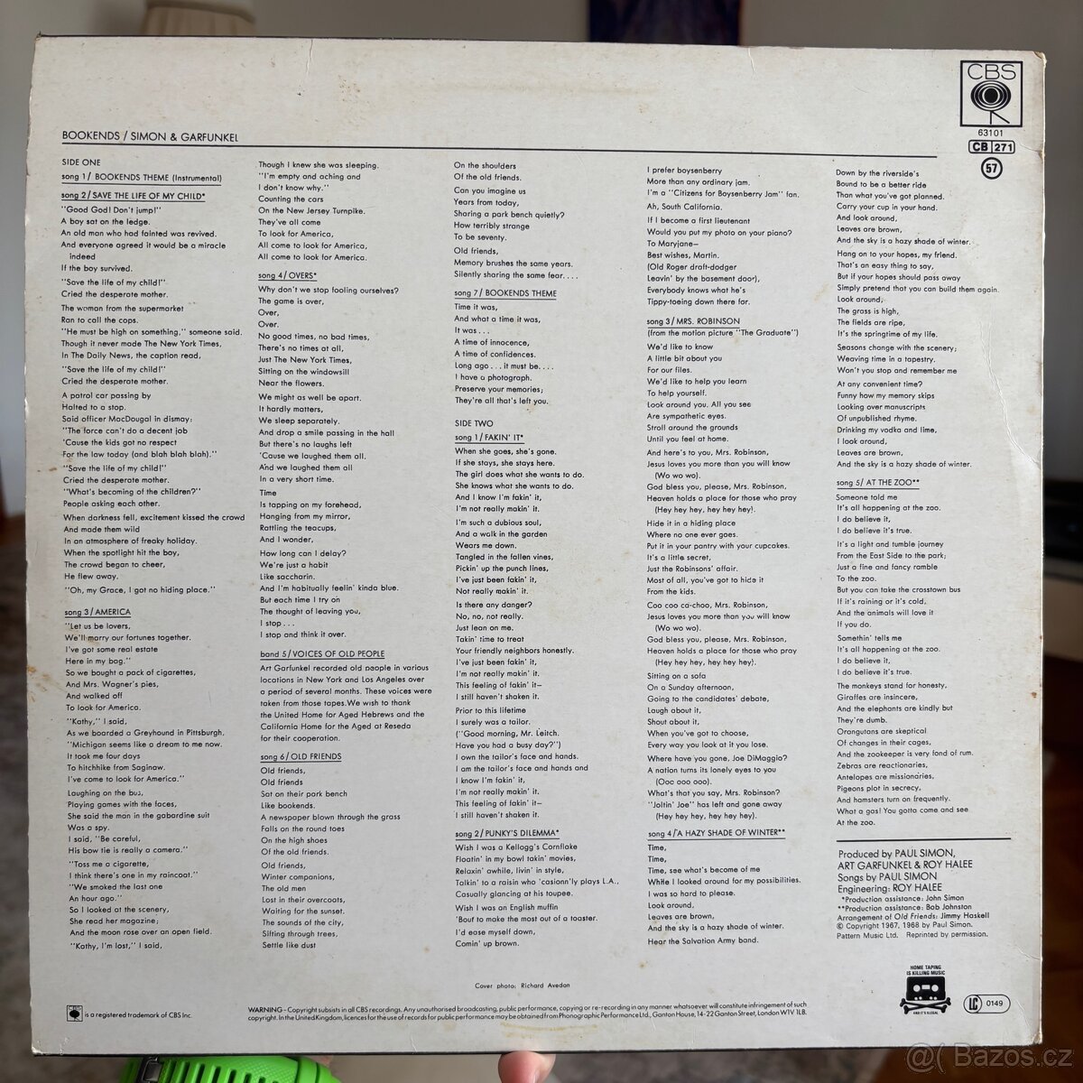 Simon and Garfunkel - Bookends. LP - 2