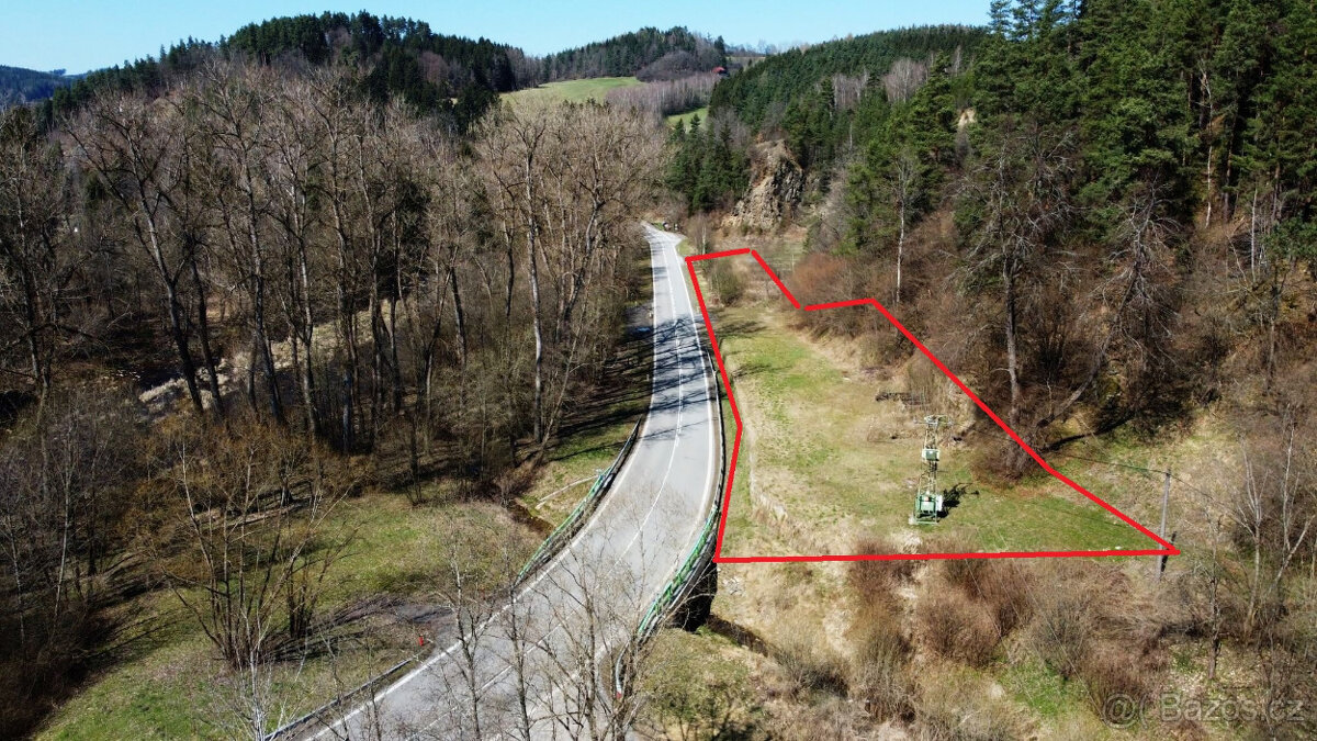Komplex pozemků se staveb. potenciálem – Annín, Šumava – pohled 2