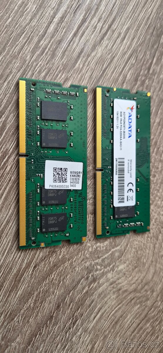 ADATA 16 GB kit – 2×8 GB DDR4 3200 MHz SO-DIMM notebook - 2