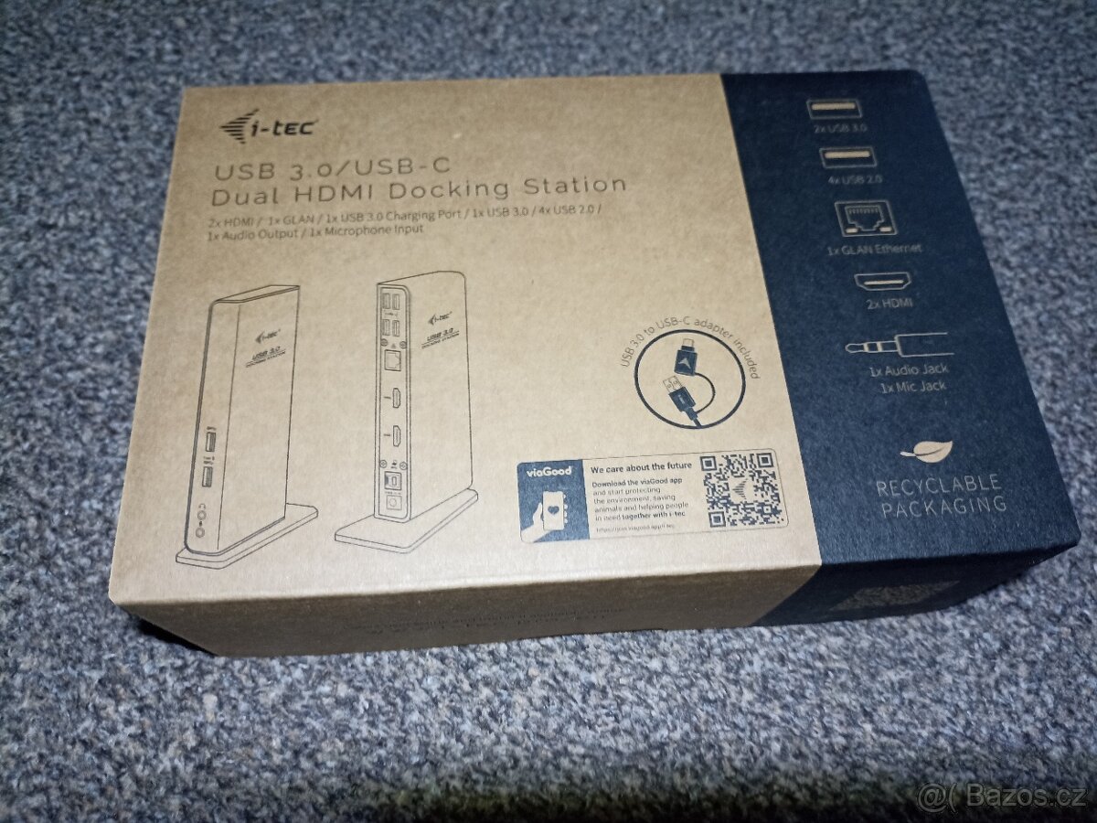 i-tec usb 3.0/usb-c dual hdmi docking station - 2