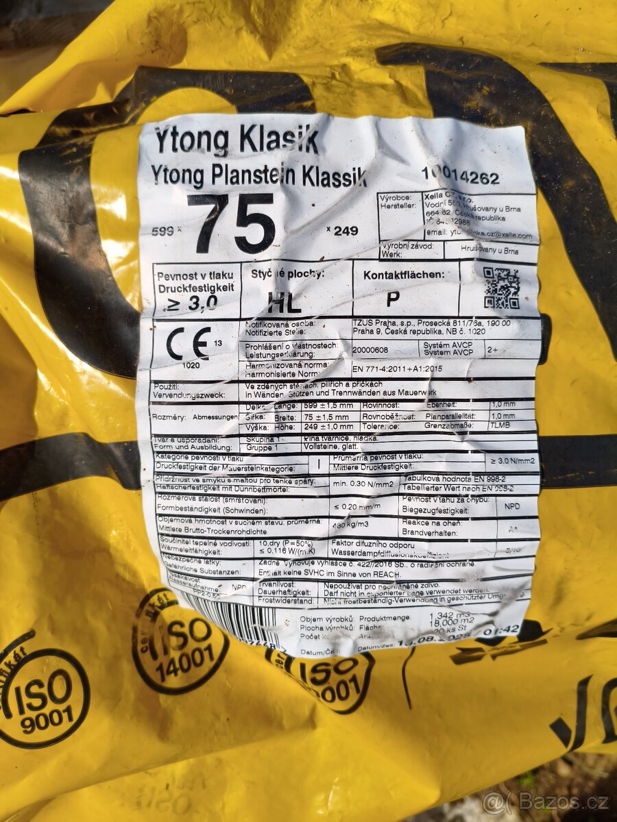 Prodám Ytong 75600mm - 2
