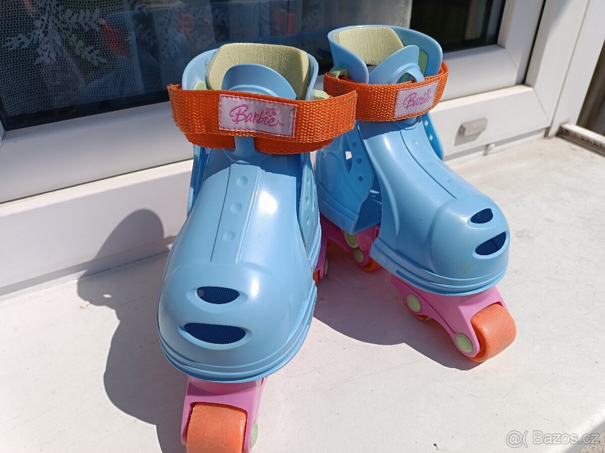 Prodám dětské kolečkové brusle Barbie - 2