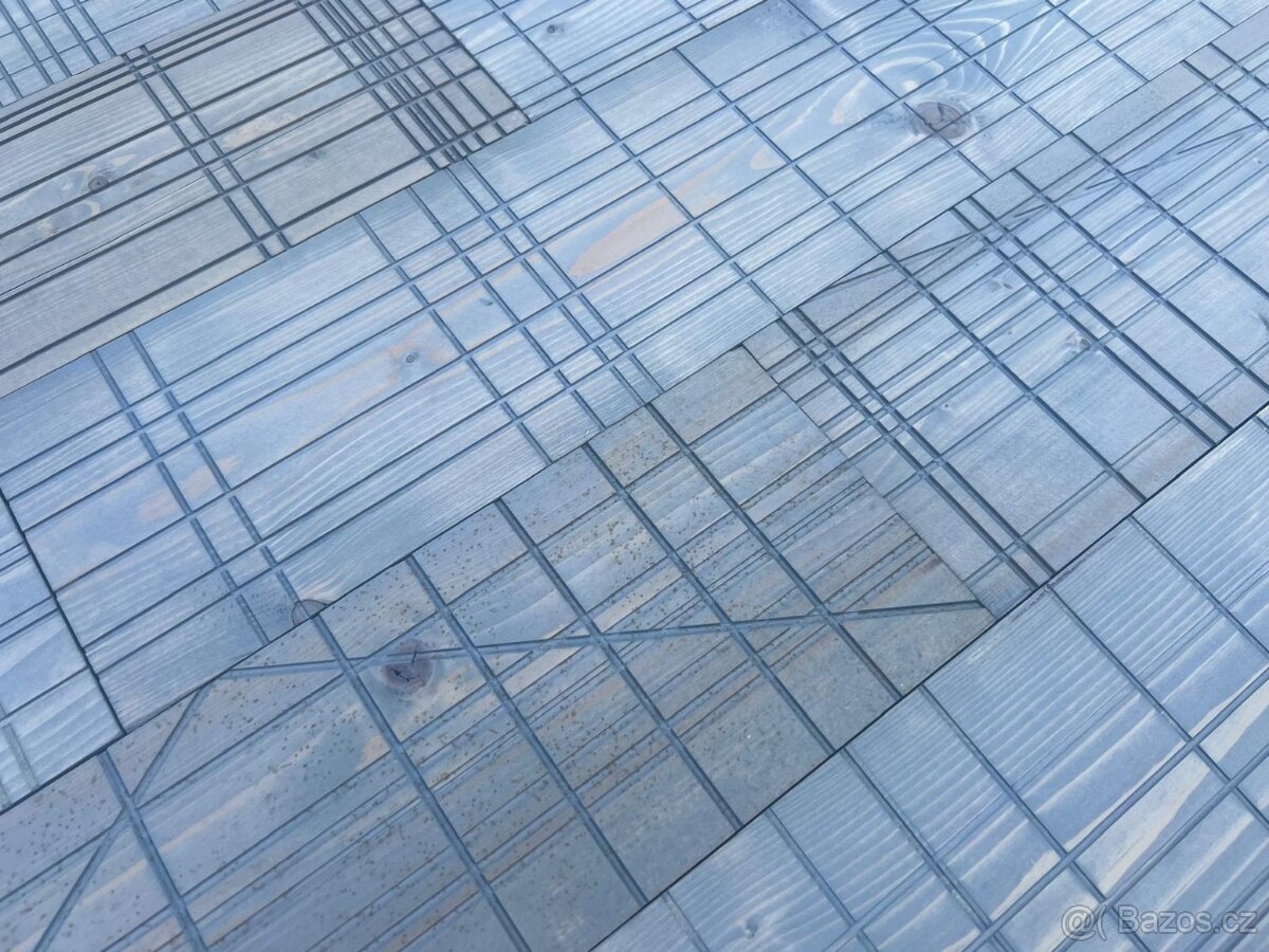 Levný dřevěný obklad Matrix šedá - 2