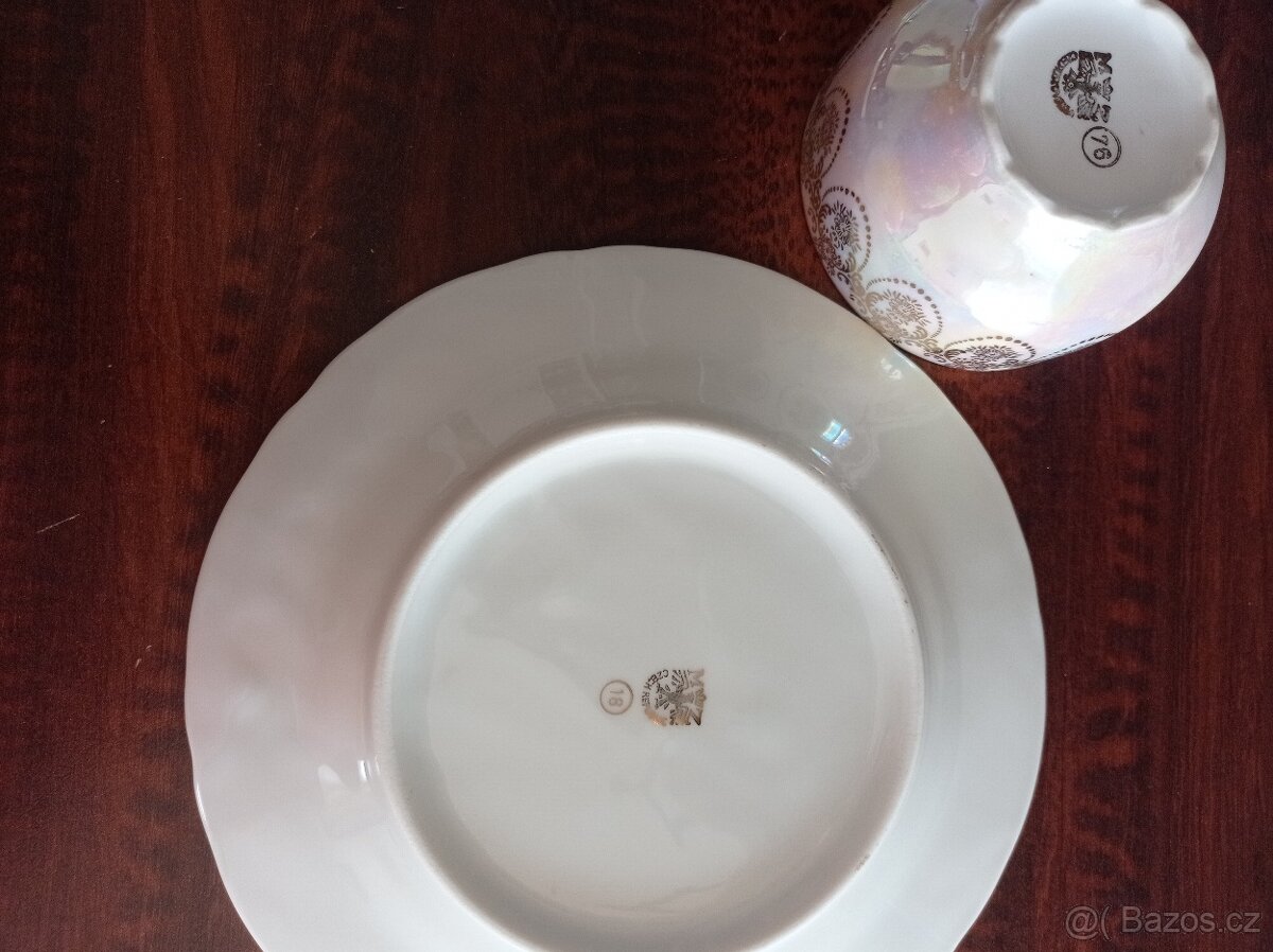 Cukřenka a talířek s motivem Tří grácií - 2