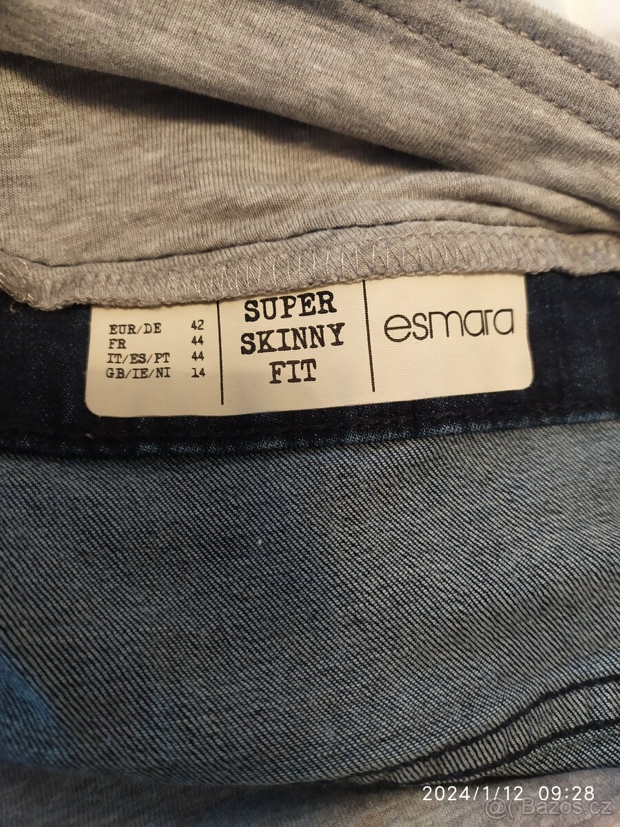 Těhotenské rifle Esmara vel.42 - 2