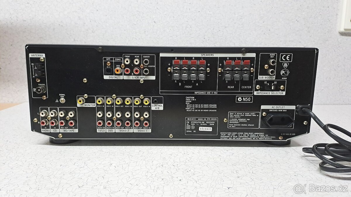 FM a AM receiver - zesilovač Sony STR-DE635 - 2