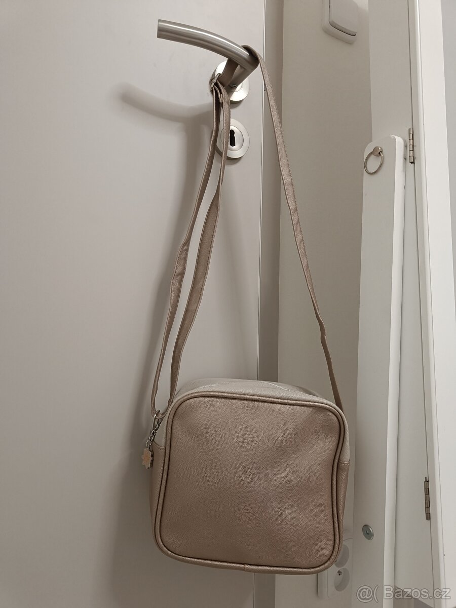 Zlatobéžová kabelka přes rameno Just - 2