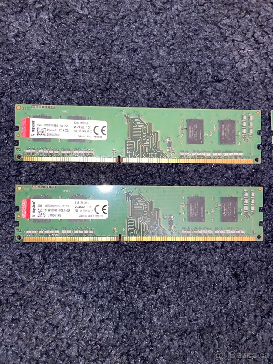 💾 DDR3 RAM – 16GB set (5 modulů) – Kingston + Samsung - 2