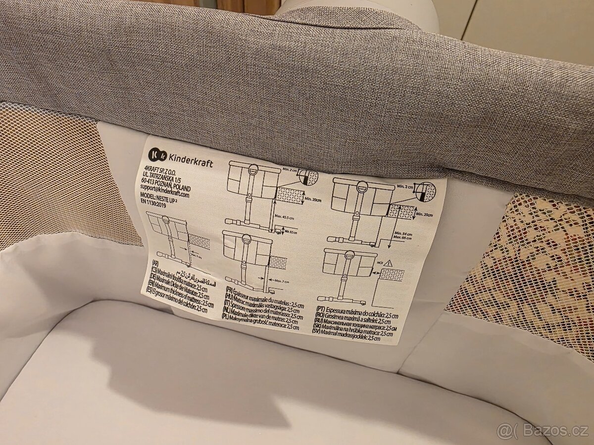 Dětská postýlka Kinderkraft Nestee Up2 - 2