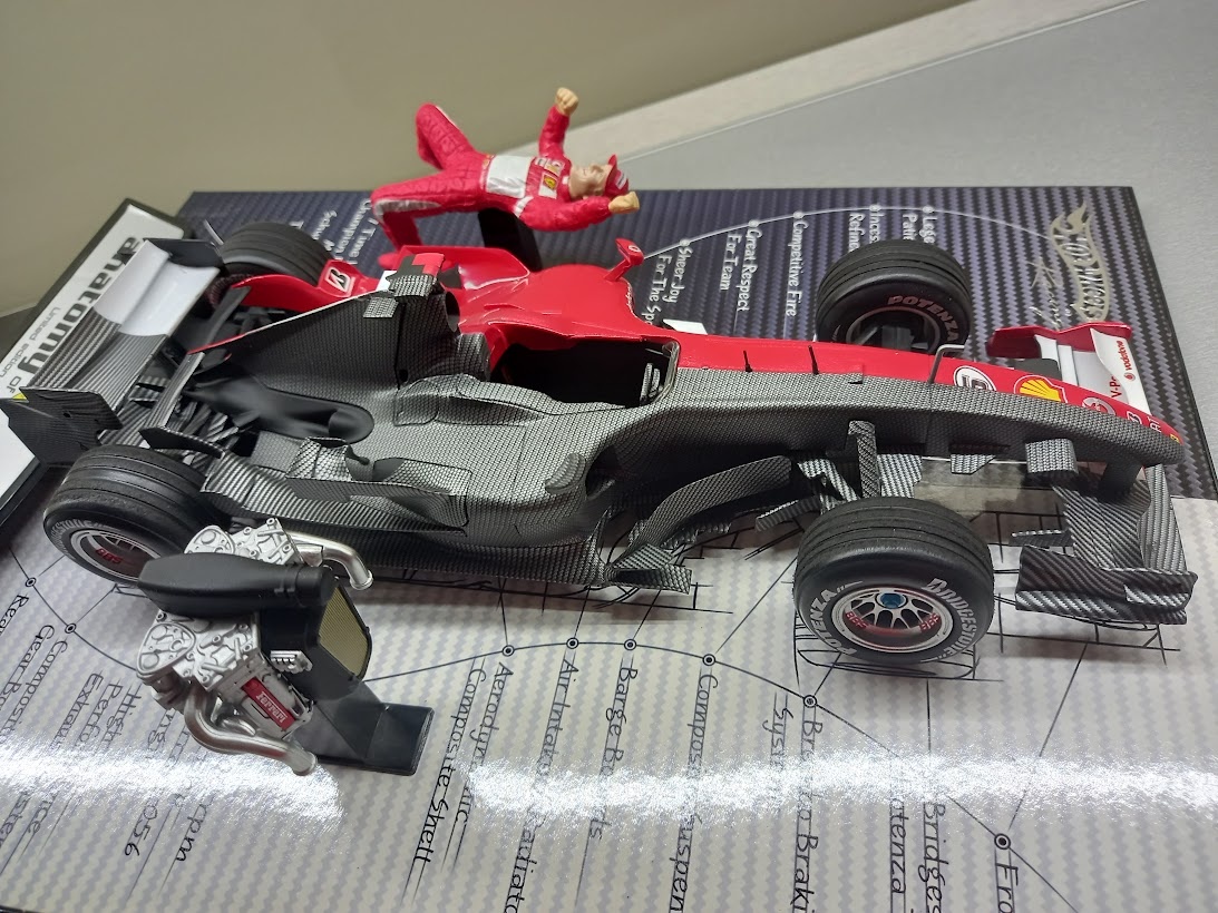 F1 FERRARI F248 2006 ANATOMY SCHUMACHER HOTWHEELS 1:18 - 2