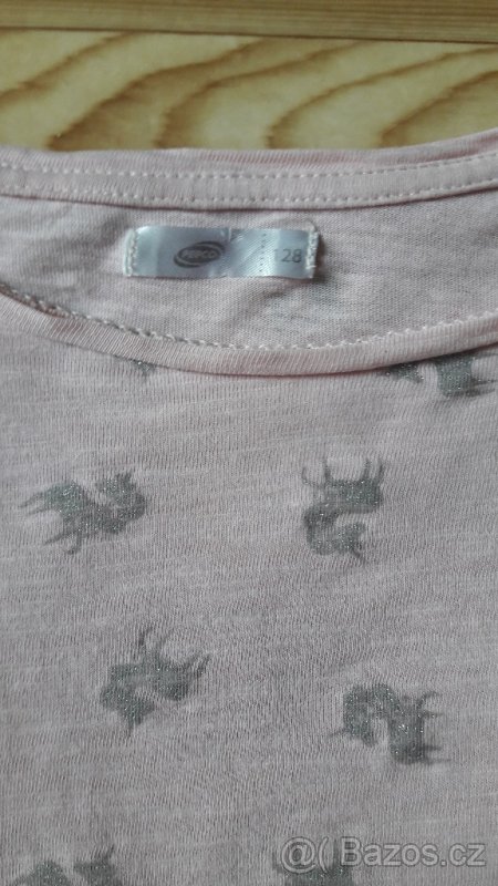 Dívčí triko s jednorožci, vel. 128 - 2