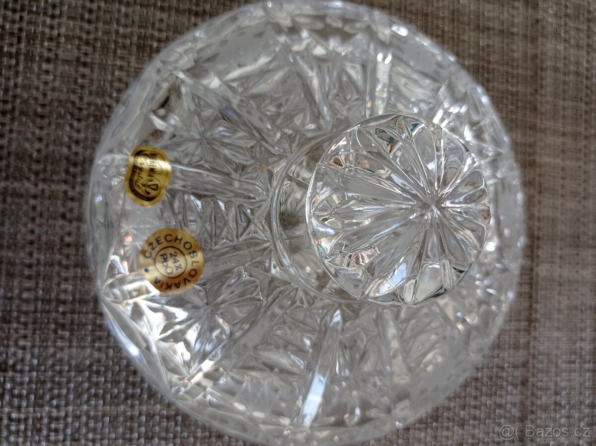 Retro dóza broušená - 2