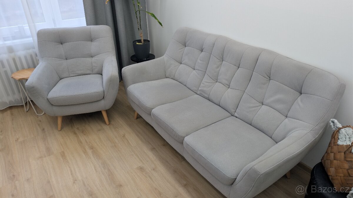 Sedačka a křesla Scandi - 2