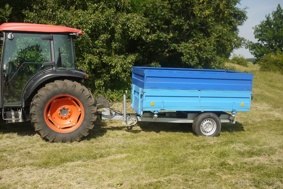 Prodám traktorový vlek Dýnek 1,8 t STK do 2029(cena bez DPH) - 2