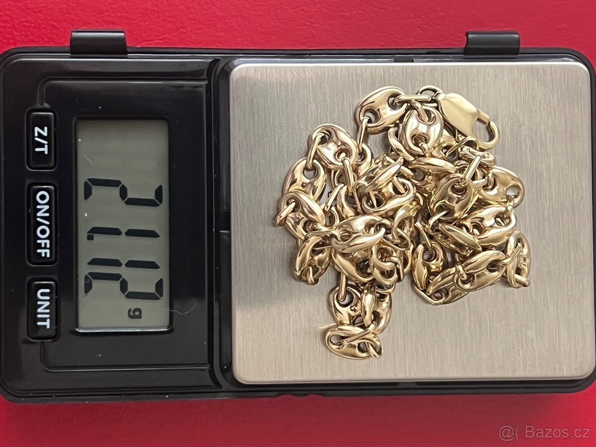 Zlato / zlatý řetízek Gucci 585/1000 - 2