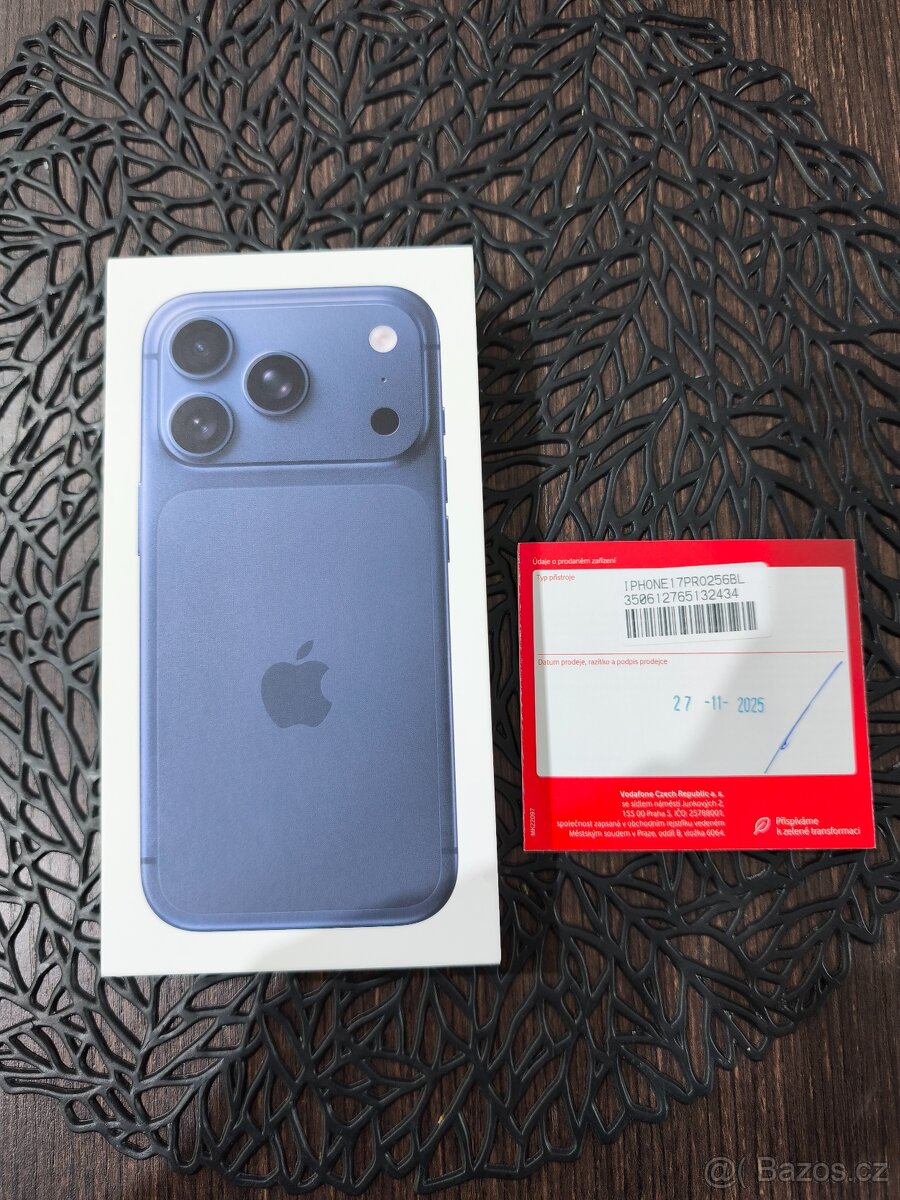 Nový Apple iPhone 17 Pro 256GB Blue,Vodafone - 2