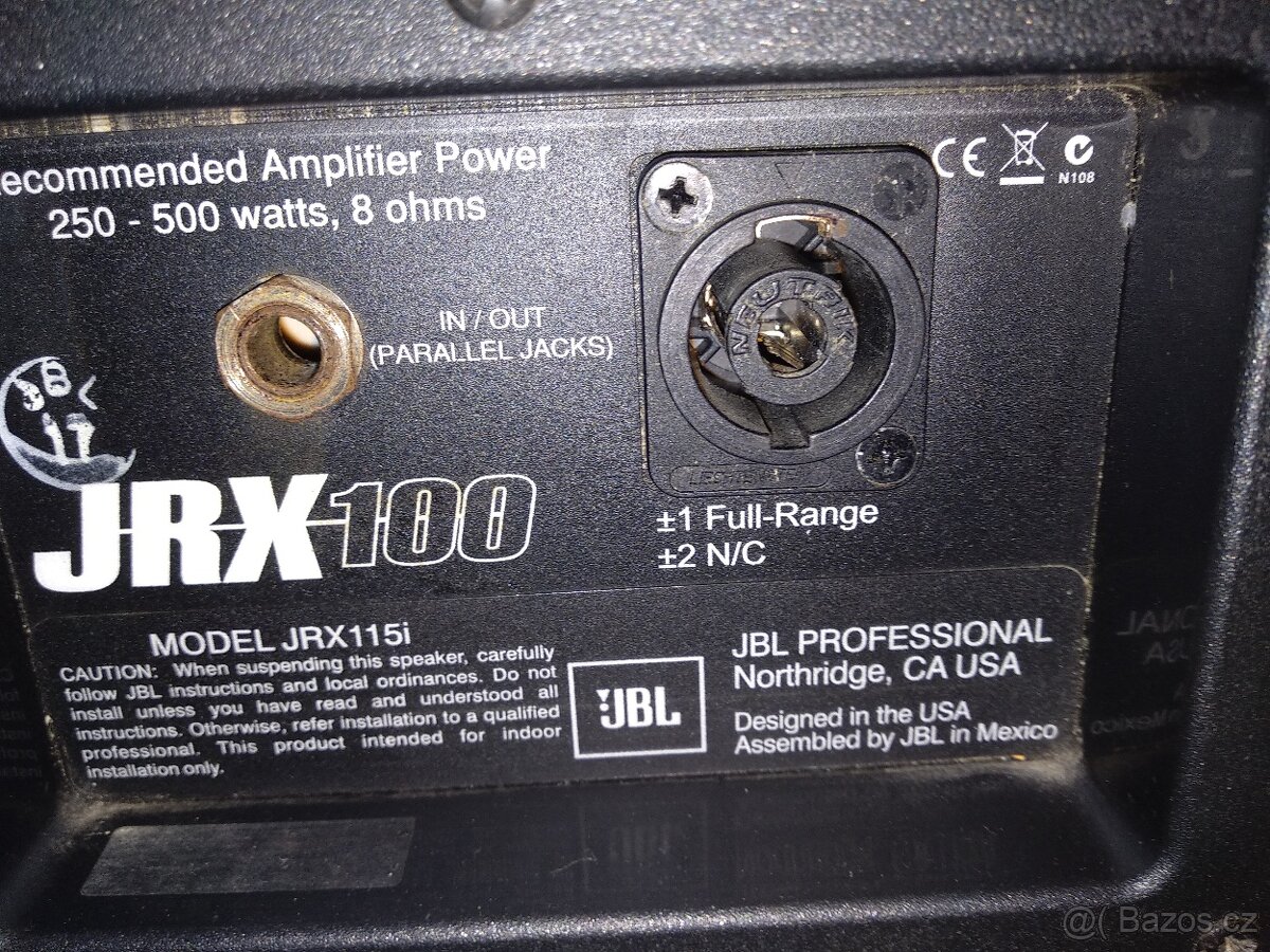 Bedna JBL bez ochranné mřížky. - 2
