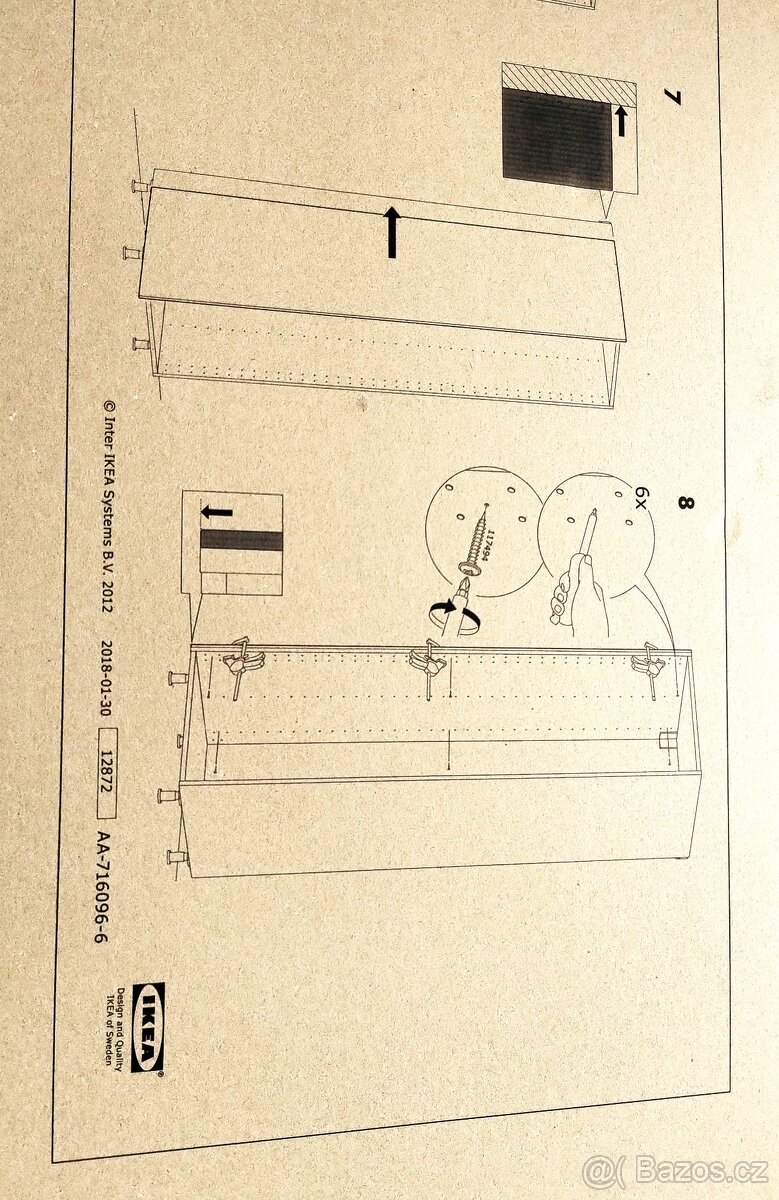 IKEA FÖRBÄTTRA Krycí panel, bílá, 62x240 cm - 2