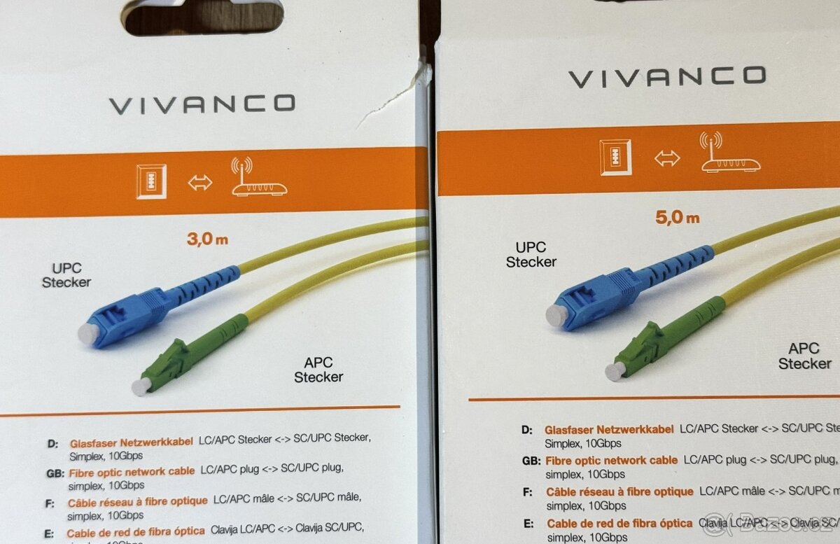Optický síťový kabel 3m + 5m - 2