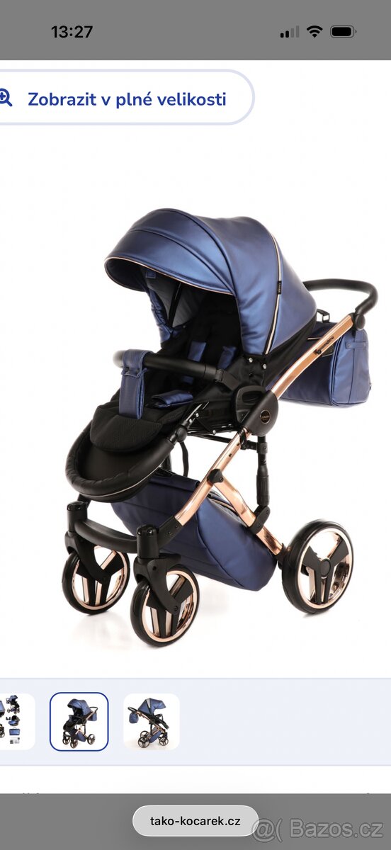 Junama modrý kočárek - 2