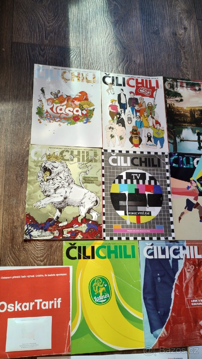 Oskar prospekty a Čilichilli časopisy - 2