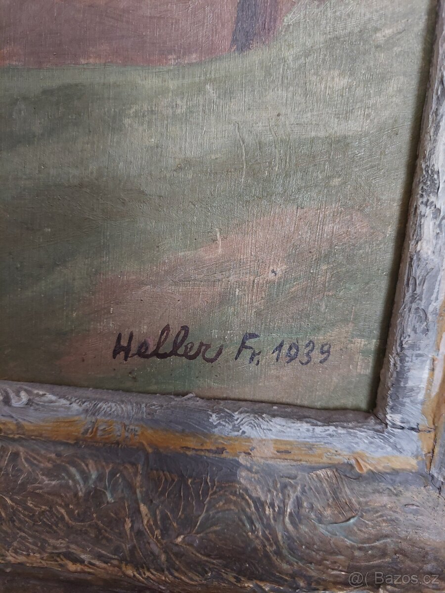 Starožitné obrazy s rámy - 2