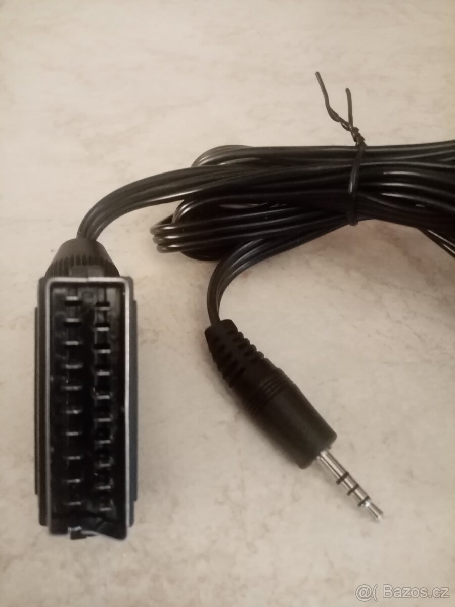 Propojovací kabel scart-jack - 2