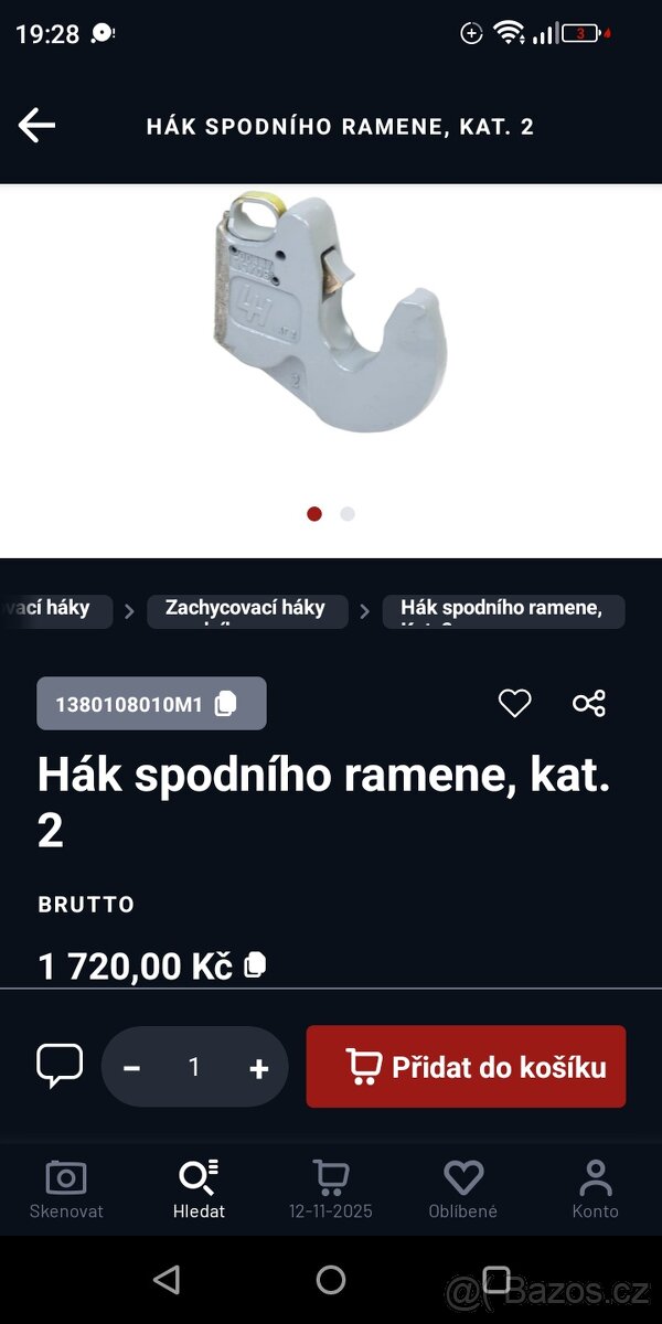 Navařovací háky Kat2 - 2