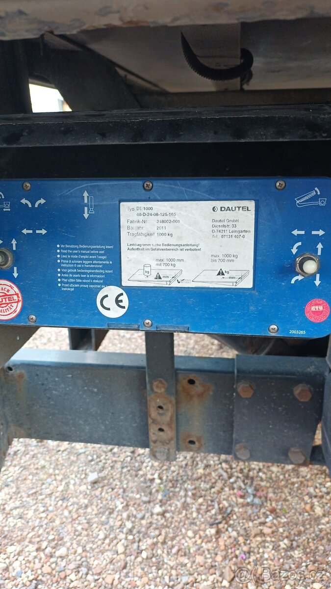 Prodám pěknou plošinu hydraulickou Dautel - 2