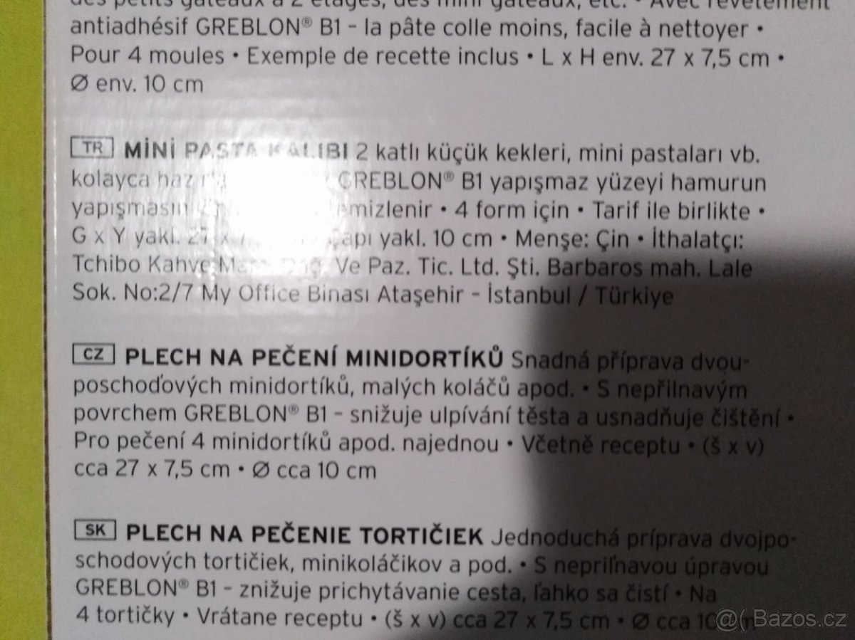 Plech na pečení mini dortíků Tchibo - 2
