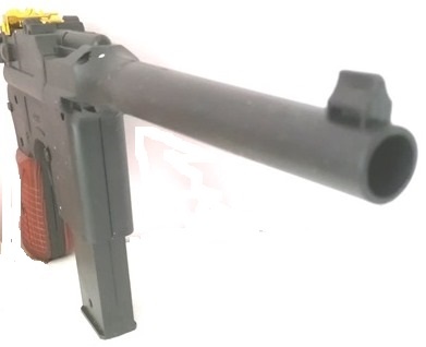 Manuální airsoft celokovova pistole je replikou Mauser C - 2